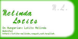 melinda lotits business card